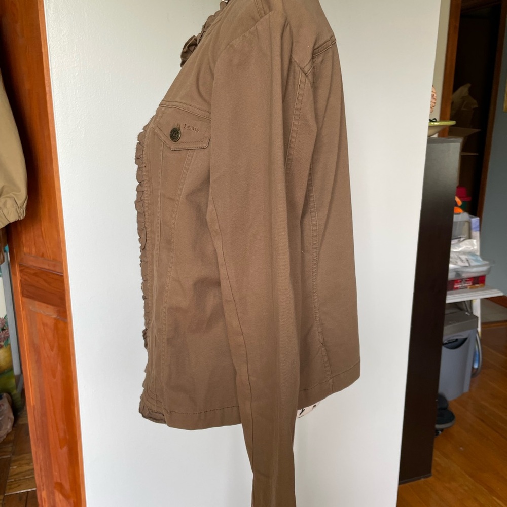 IZOD Ruffled Blazer/Jacket, Size L - Picture 5 of 10